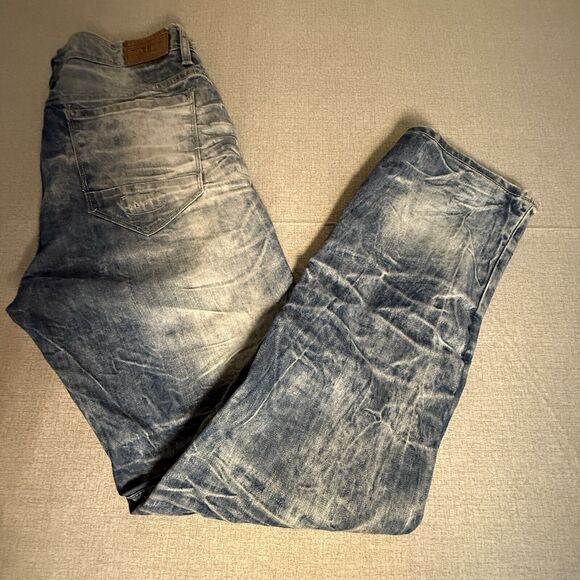 Jordan Craig Jeans Men's 36x32 Legacy Edition Blue Jeans Aaron Distressed - Picture 2 of 12